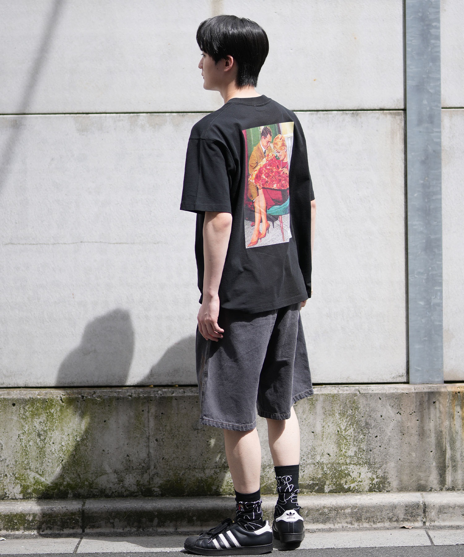 PIZZANISTA ピッザニスタ 半袖 Tシャツ グラフィックTee メンズ ユニセックス PNTM242-06 ムラサキスポーツ限定(WT-M)