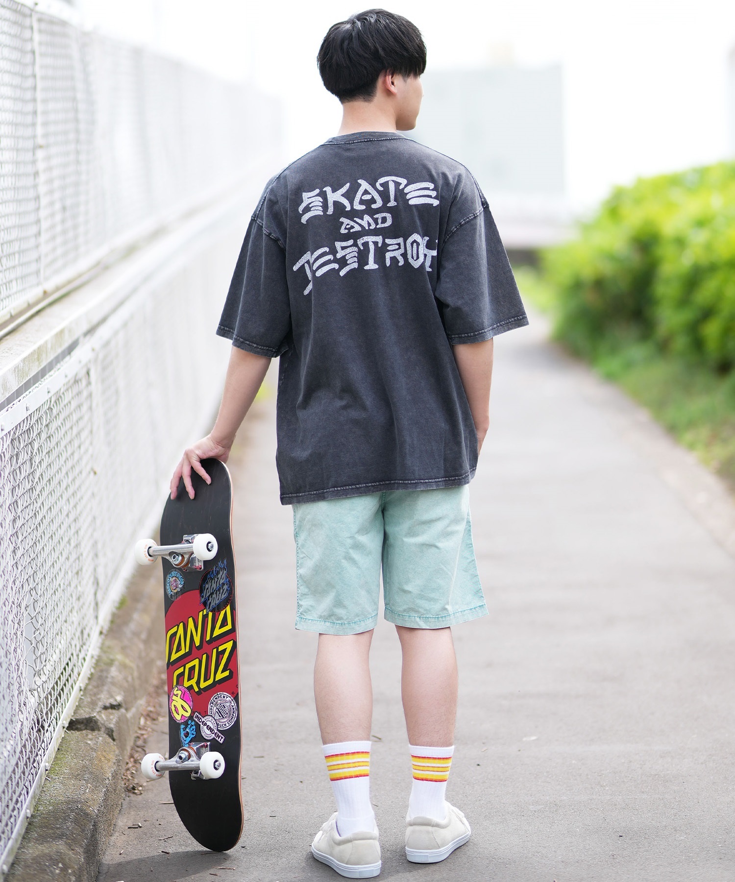 THRASHER スラッシャー メンズ 半袖 Tシャツ ブランドロゴ ピグメント