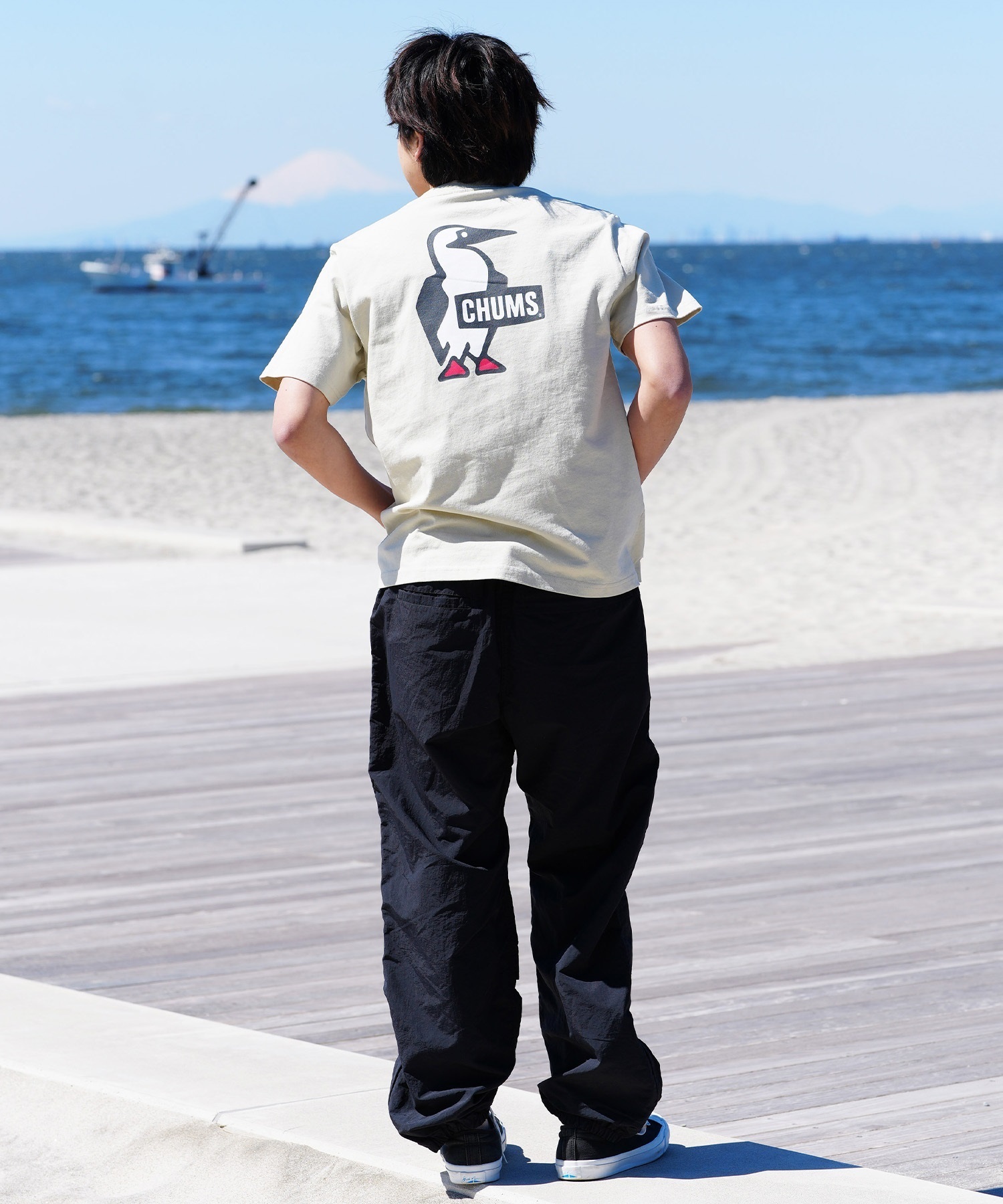 CHUMS チャムス メンズ Tシャツ 半袖 ブービーロゴ ブービー