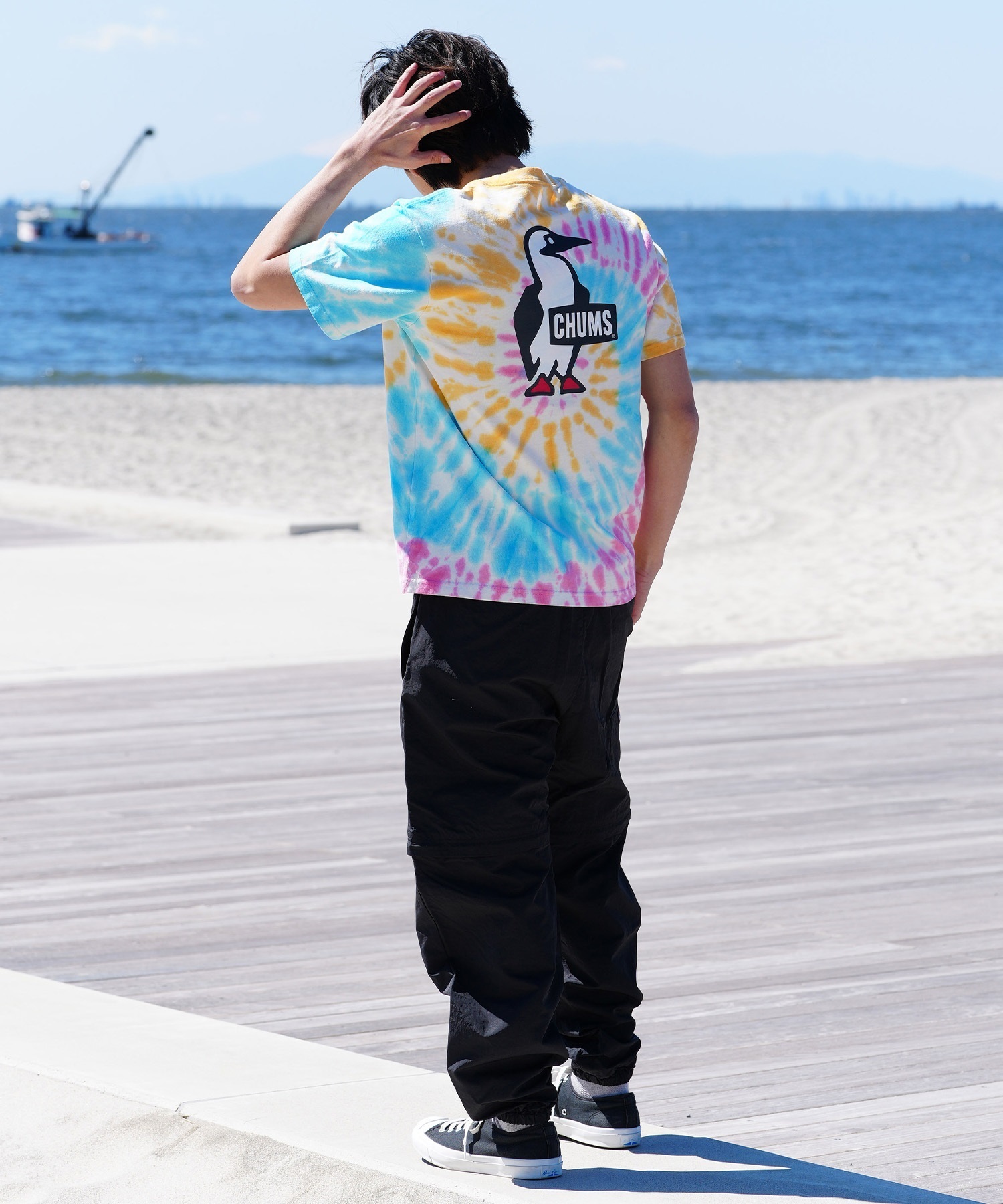 CHUMS チャムス メンズ Tシャツ 半袖 ブービーロゴ ブービーバード
