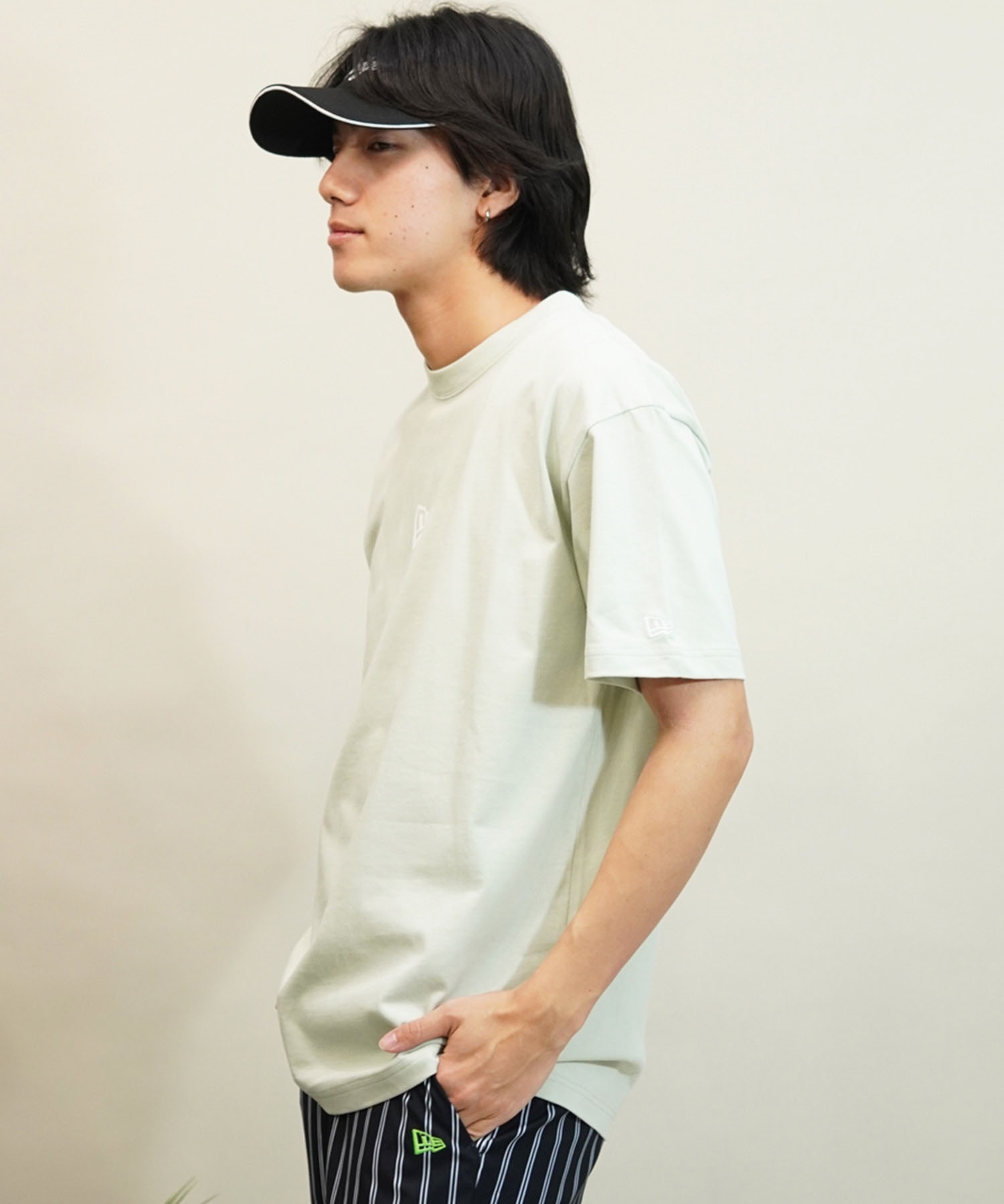 NEW ERA ニューエラ Flag Logo Mini メンズ 半袖 Tシャツ ロゴ ワンポイント 14121898(SGRA-M)