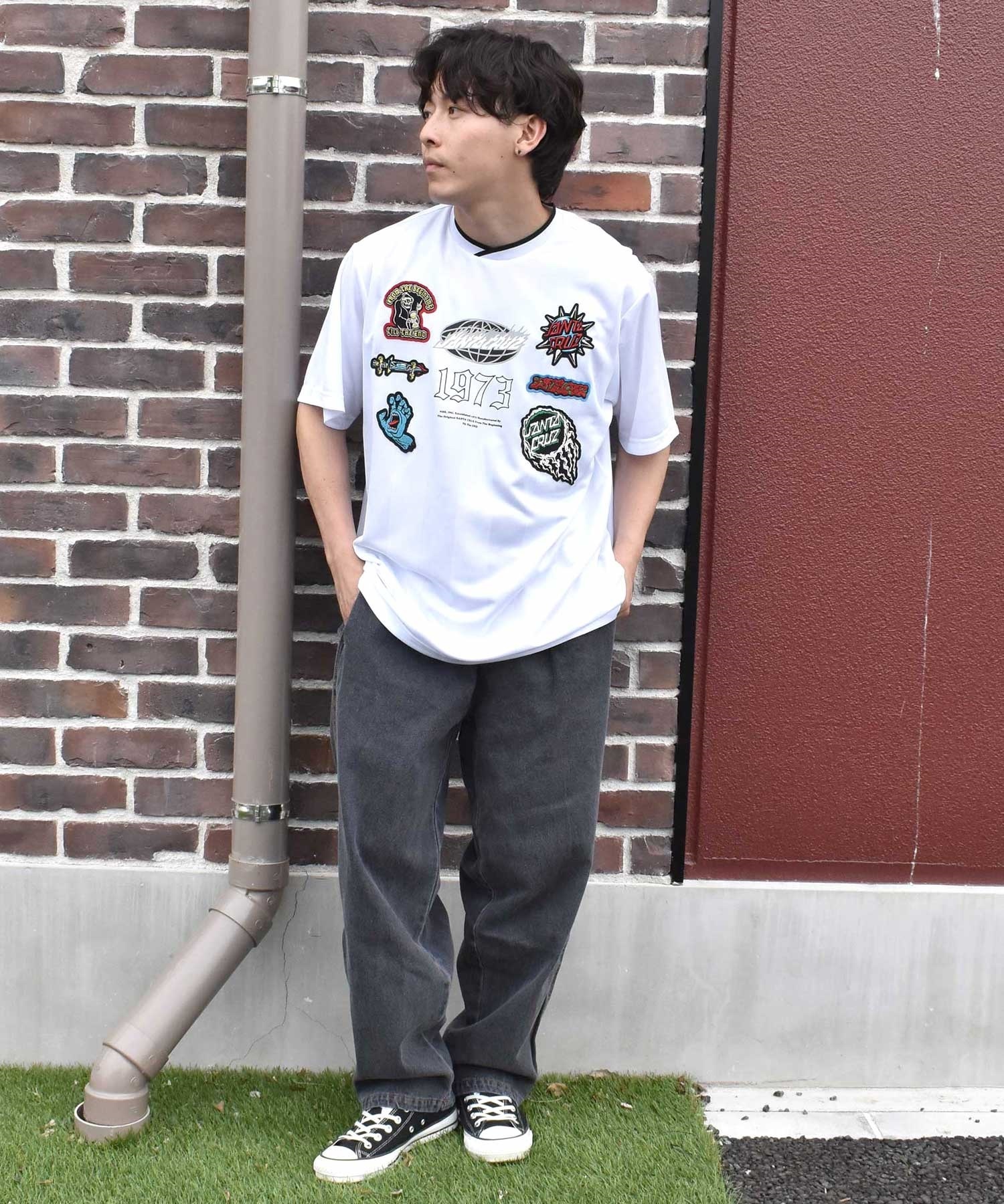 80s 激レア SANTACRUZ FSU スライムボール サンタタグ 半袖 T
