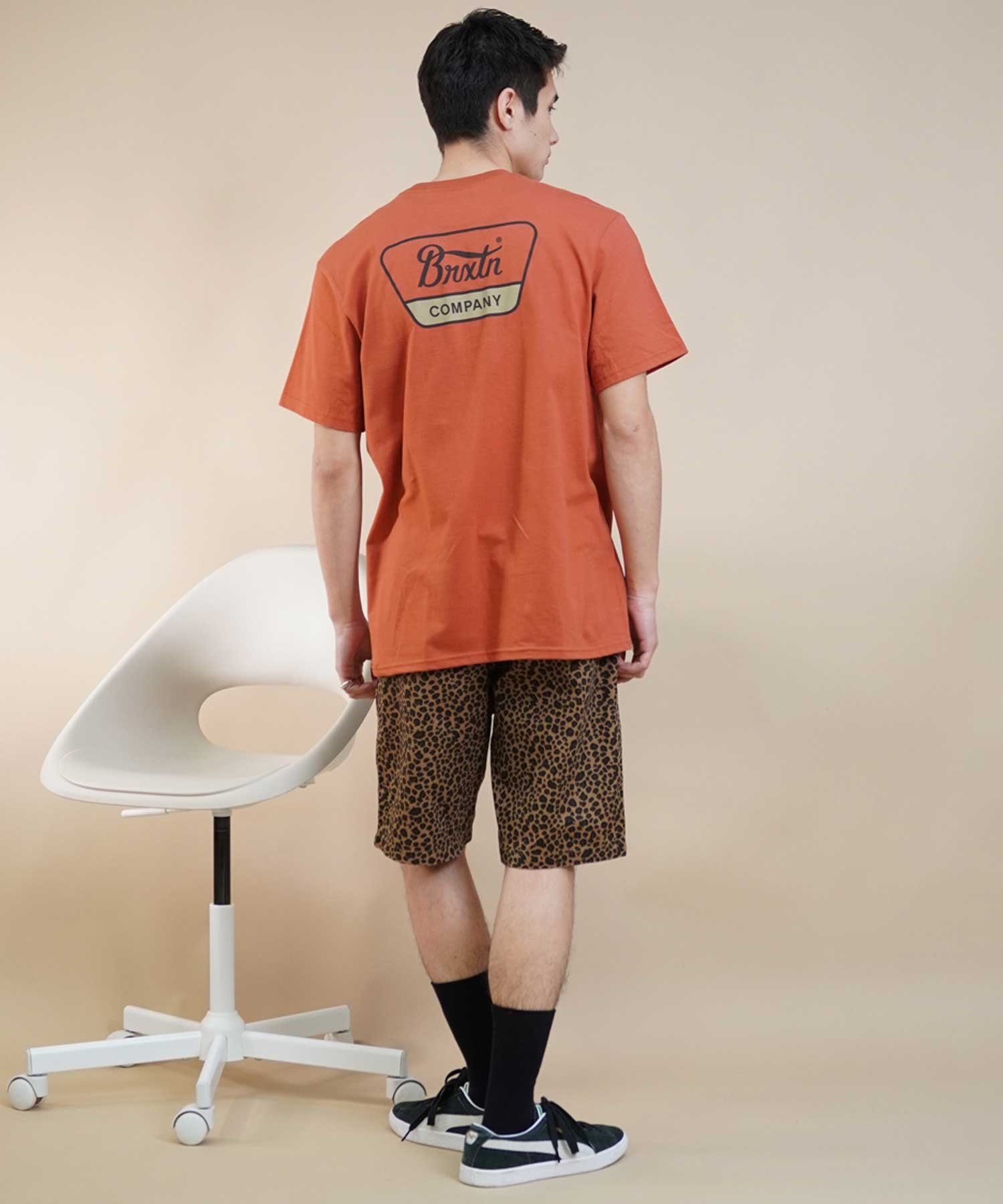BRIXTON ブリクストン メンズ 半袖 Tシャツ オーバーサイズ バック