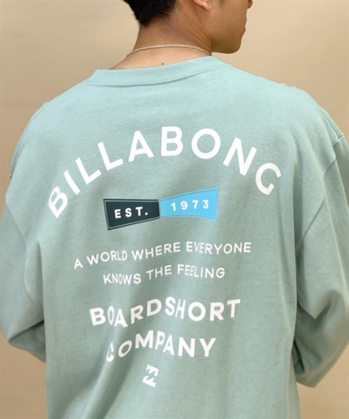 BILLABONG/ビラボン 長袖 Tシャツ ロンT バックプリント オーバーサイズ BD012-053(WHT-M)