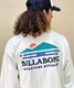 BILLABONG/ビラボン 長袖 Tシャツ ロンT バックプリント オーバーサイズ BD012-054(WHT-M)