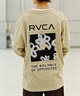 【クーポン対象】RVCA/ルーカ メンズ スクエアロゴT オーバーサイズ クルーネック長袖Tシャツ BD042-065(WHT-S)