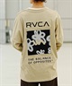 【クーポン対象】RVCA/ルーカ メンズ スクエアロゴT オーバーサイズ クルーネック長袖Tシャツ BD042-065(BLK-S)