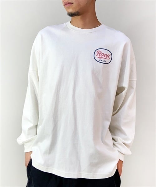 RVCA/ルーカ 長袖 Tシャツ ロンT クルーネック バックプリント ロゴ BD042-066(BMK0-S)