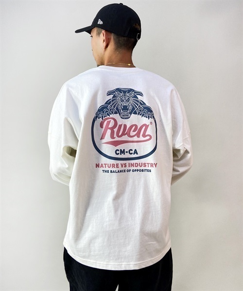 RVCA/ルーカ 長袖 Tシャツ ロンT クルーネック バックプリント ロゴ BD042-066(BMK0-S)