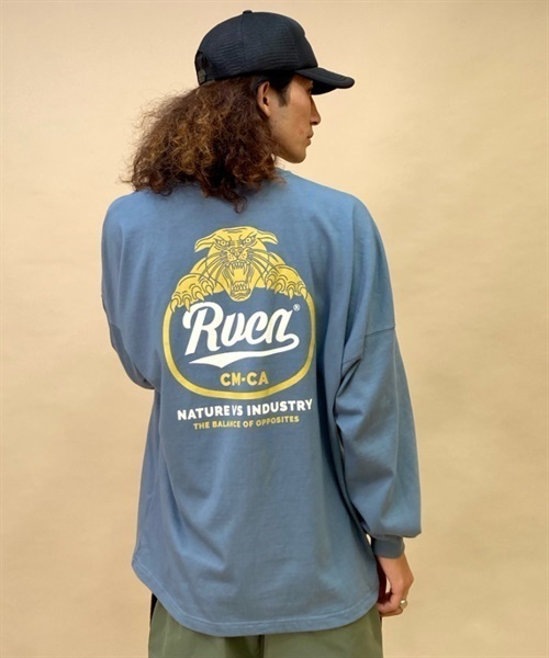 RVCA/ルーカ 長袖 Tシャツ ロンT クルーネック バックプリント ロゴ BD042-066(BMK0-S)