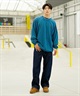 RVCA/ルーカ メンズ オーバーサイズロンT バックロゴ クルーネック長袖Tee BD042-226(BRK0-S)