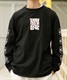 【ムラサキスポーツ限定】TOY MACHINE/トイマシーン 長袖 Tシャツ ロンT ビッグシルエット バックプリント MTMFDLT3(WHITE-M)