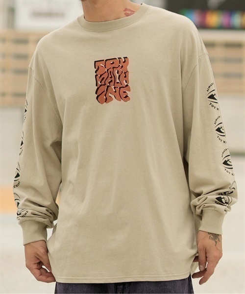 【ムラサキスポーツ限定】TOY MACHINE/トイマシーン 長袖 Tシャツ ロンT ビッグシルエット バックプリント MTMFDLT3(WHITE-M)