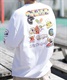 【ムラサキスポーツ限定】TOY MACHINE/トイマシーン 長袖 Tシャツ ロンT ビッグシルエット バックプリント MTMFDLT3(WHITE-M)