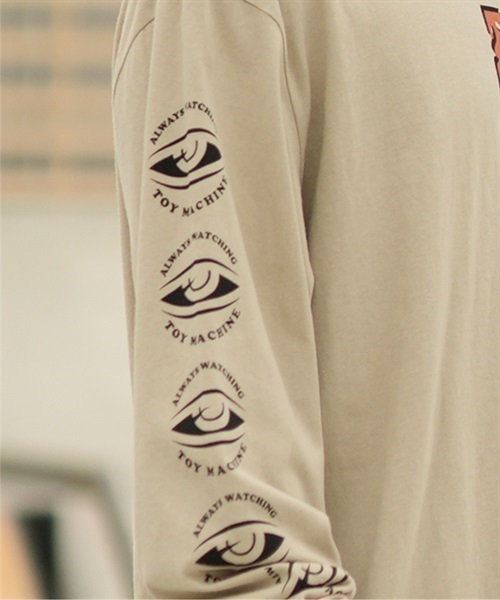 【ムラサキスポーツ限定】TOY MACHINE/トイマシーン 長袖 Tシャツ ロンT ビッグシルエット バックプリント MTMFDLT3(WHITE-M)