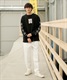 【ムラサキスポーツ限定】TOY MACHINE/トイマシーン 長袖 Tシャツ ロンT ビッグシルエット バックプリント MTMFDLT3(WHITE-M)