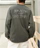 THRASHER/スラッシャー ロンT/長袖 フロントカスレプリント ビックシルエット ヴィンテージライク ピグメント染LSTシャツ 23MS-PLS2 ムラサキスポーツ別注(JAN81-M)