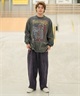 THRASHER/スラッシャー ロンT/長袖 フロントカスレプリント ビックシルエット ヴィンテージライク ピグメント染LSTシャツ 23MS-PLS2 ムラサキスポーツ別注(AUG88-M)