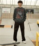 THRASHER/スラッシャー ロンT/長袖 フロントカスレプリント ビックシルエット ヴィンテージライク ピグメント染LSTシャツ 23MS-PLS2 ムラサキスポーツ別注(JAN81-M)