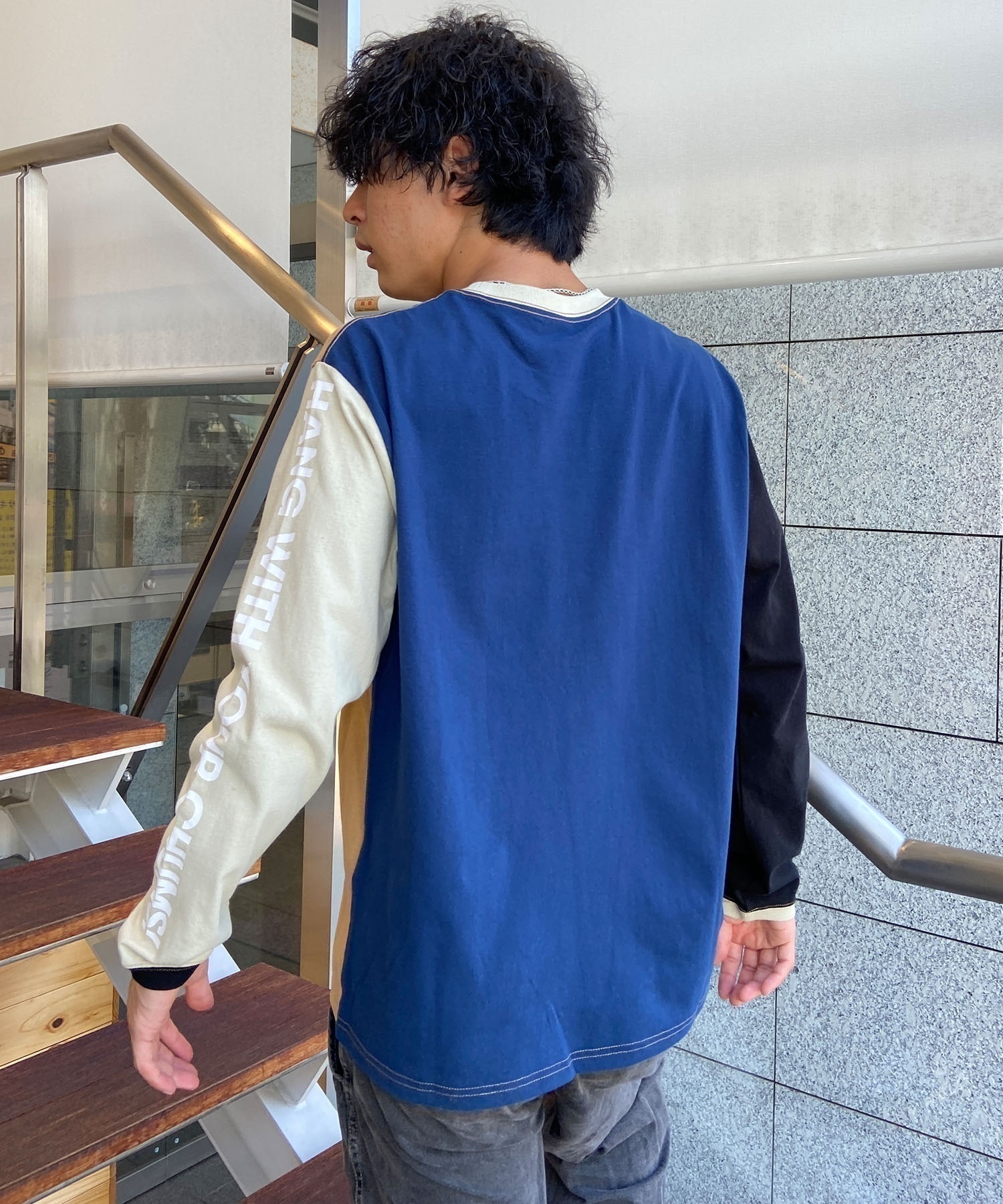CHUMS/チャムス ロンＴ 刺繍ロゴ スリーブプリント ヘビーウェイト CH01-2305 7