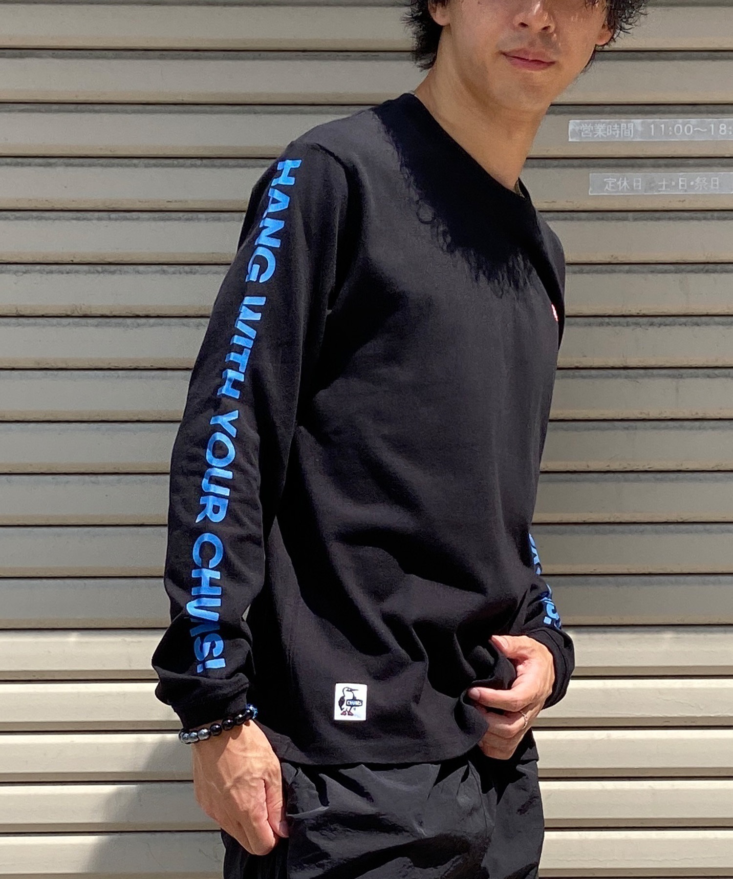 CHUMS/チャムス ロンＴ 刺繍ロゴ スリーブプリント ヘビーウェイト CH01-2305 9