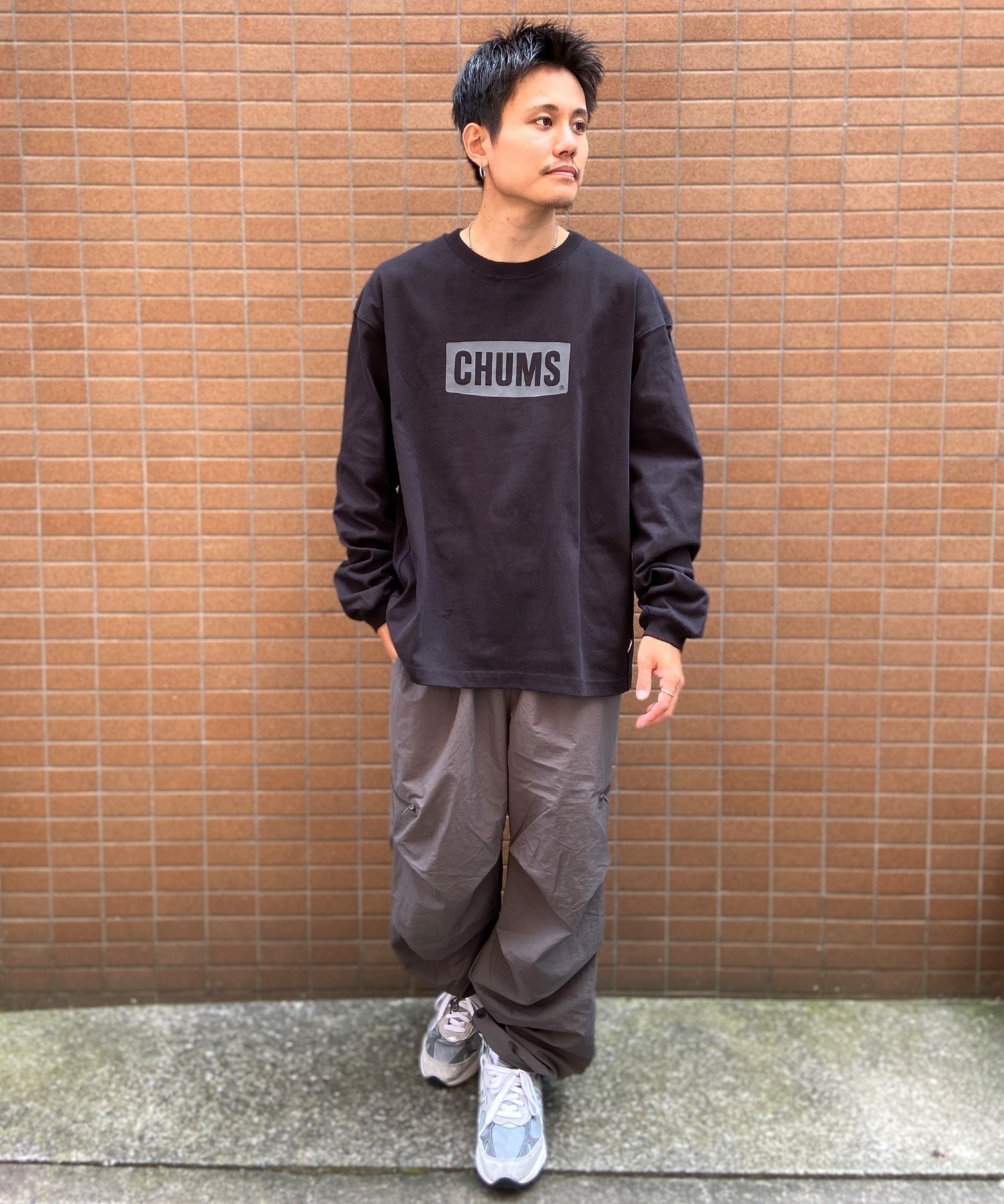 CHUMS/チャムス ロンT ヘビーウェイト チャムスロゴ オーバー