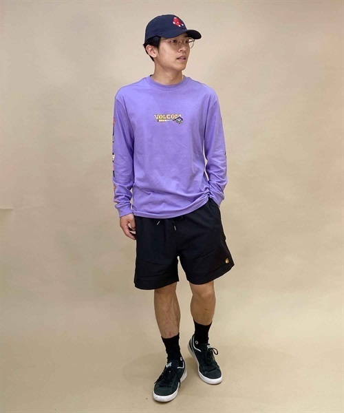 VOLCOM/ボルコム メンズ ロンT クルーネックコットンT ロゴT A3632308(PAP-S)