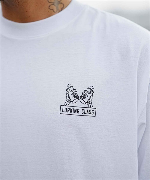 【ムラサキスポーツ別注】LURKING CLASS/ラーキングクラス ロンT GOOD TIME LS TEE ST23FTM02(WHITE-M)