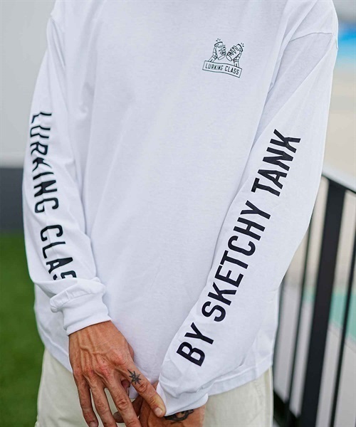 【ムラサキスポーツ別注】LURKING CLASS/ラーキングクラス ロンT GOOD TIME LS TEE ST23FTM02(WHITE-M)