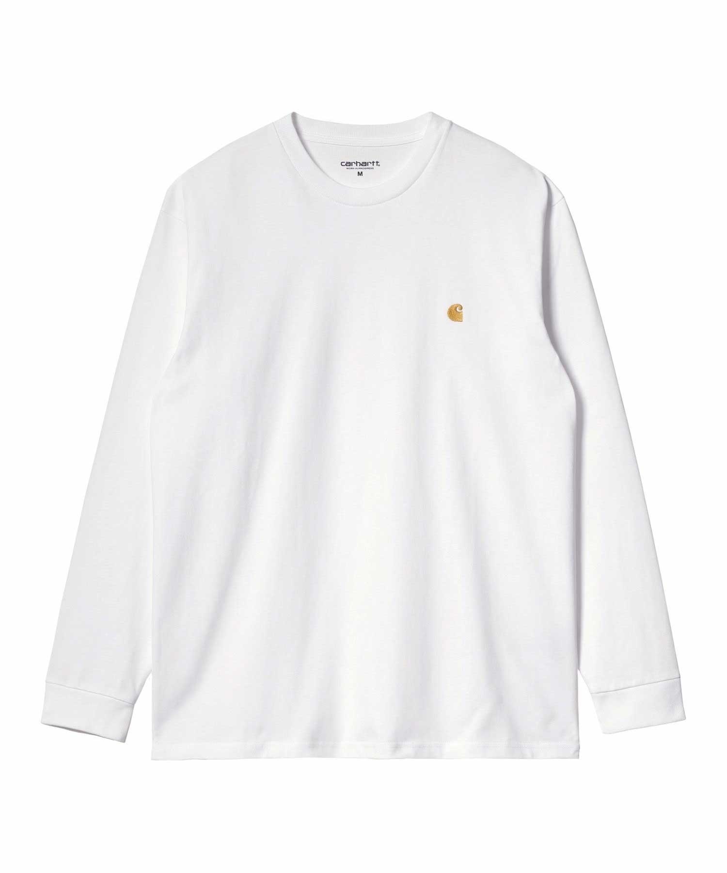 Carhartt WIP/カーハートダブリューアイピー メンズ 長袖Tシャツ ルーズシルエット I026392(WT/GD-M)