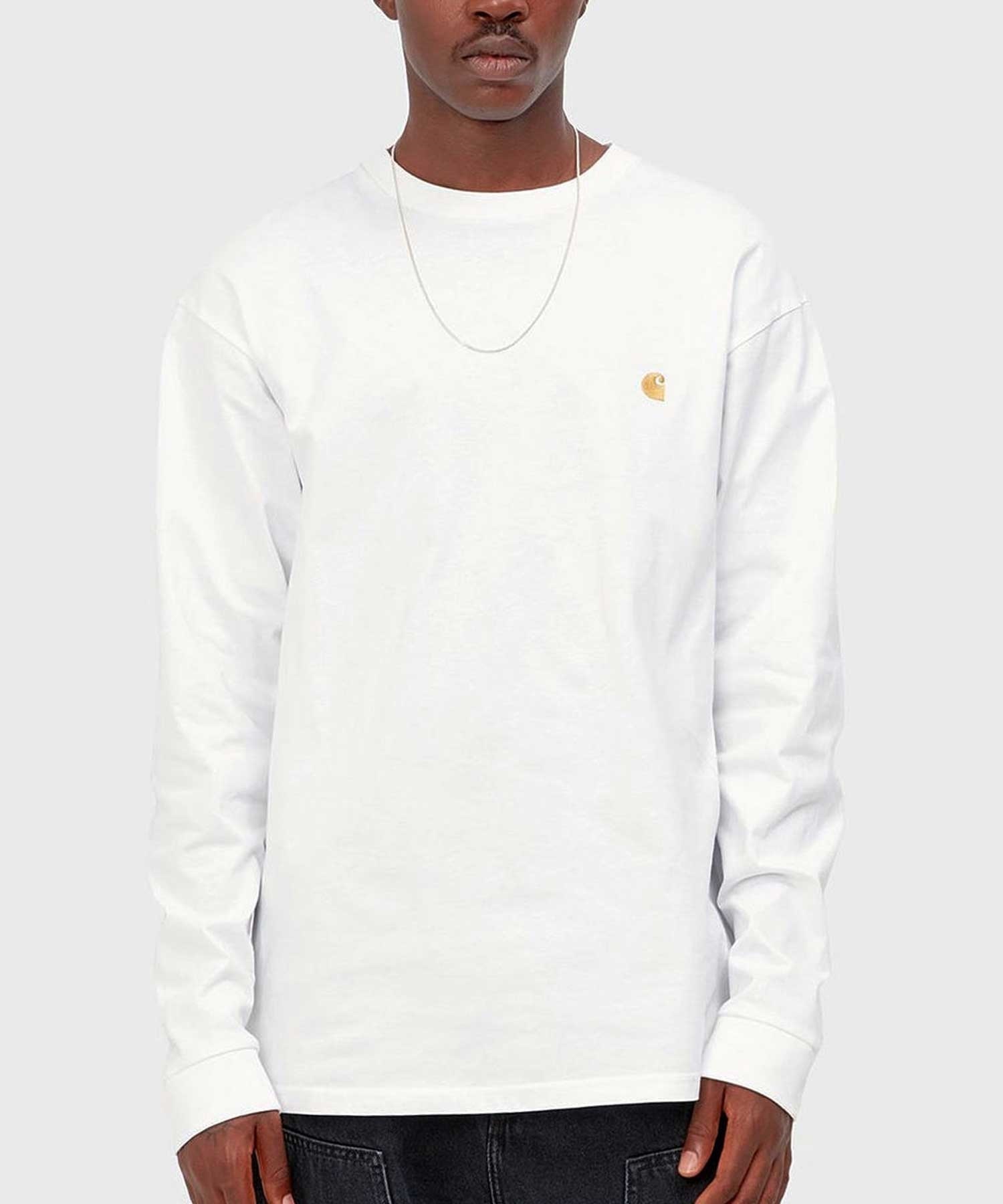 Carhartt WIP/カーハートダブリューアイピー メンズ 長袖Tシャツ ルーズシルエット I026392(WT/GD-S)