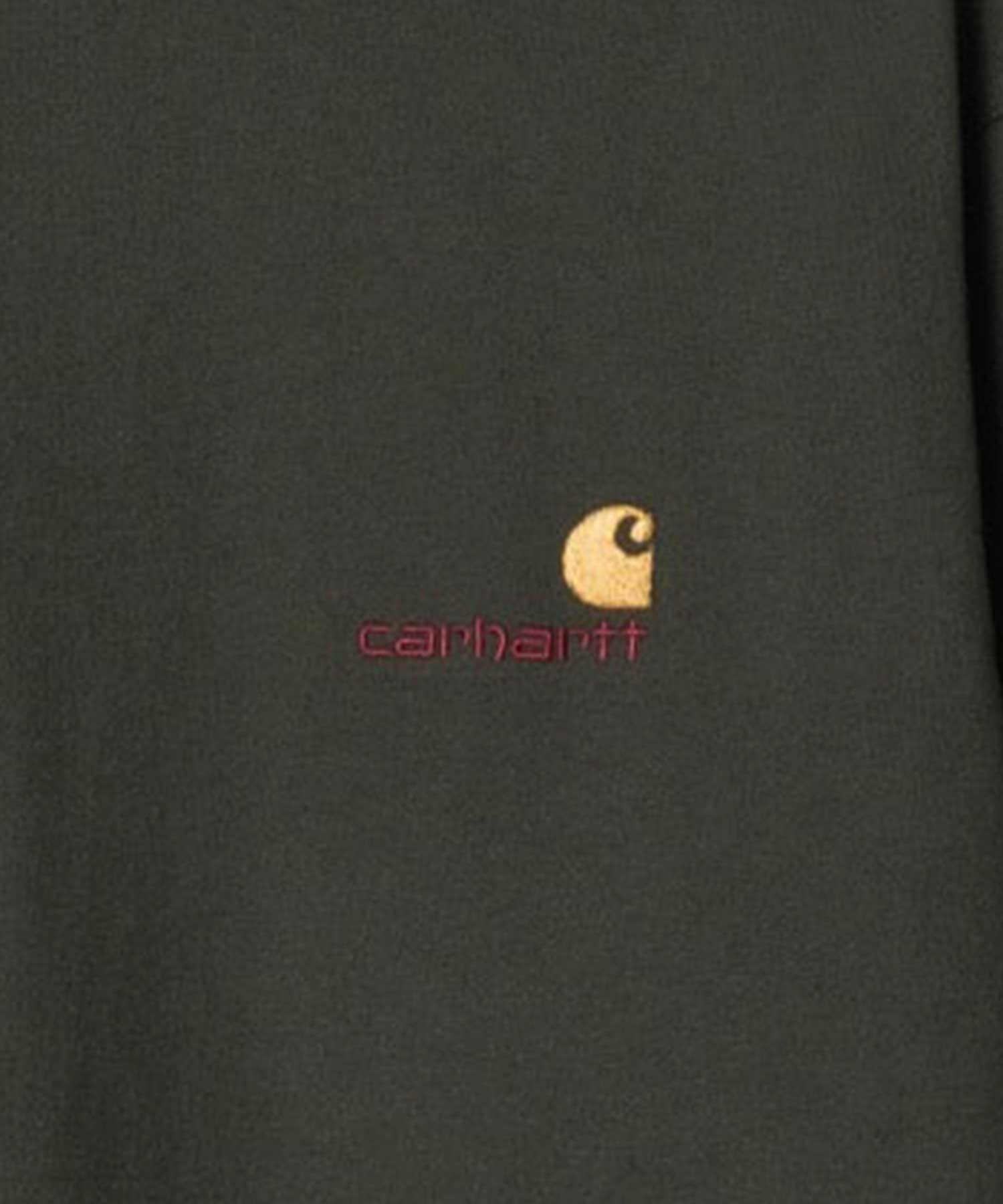 Carhartt WIP/カーハートダブリューアイピー メンズ 長袖 Tシャツ ルーズシルエット ロゴ刺繍 I029955(DGREN-S)