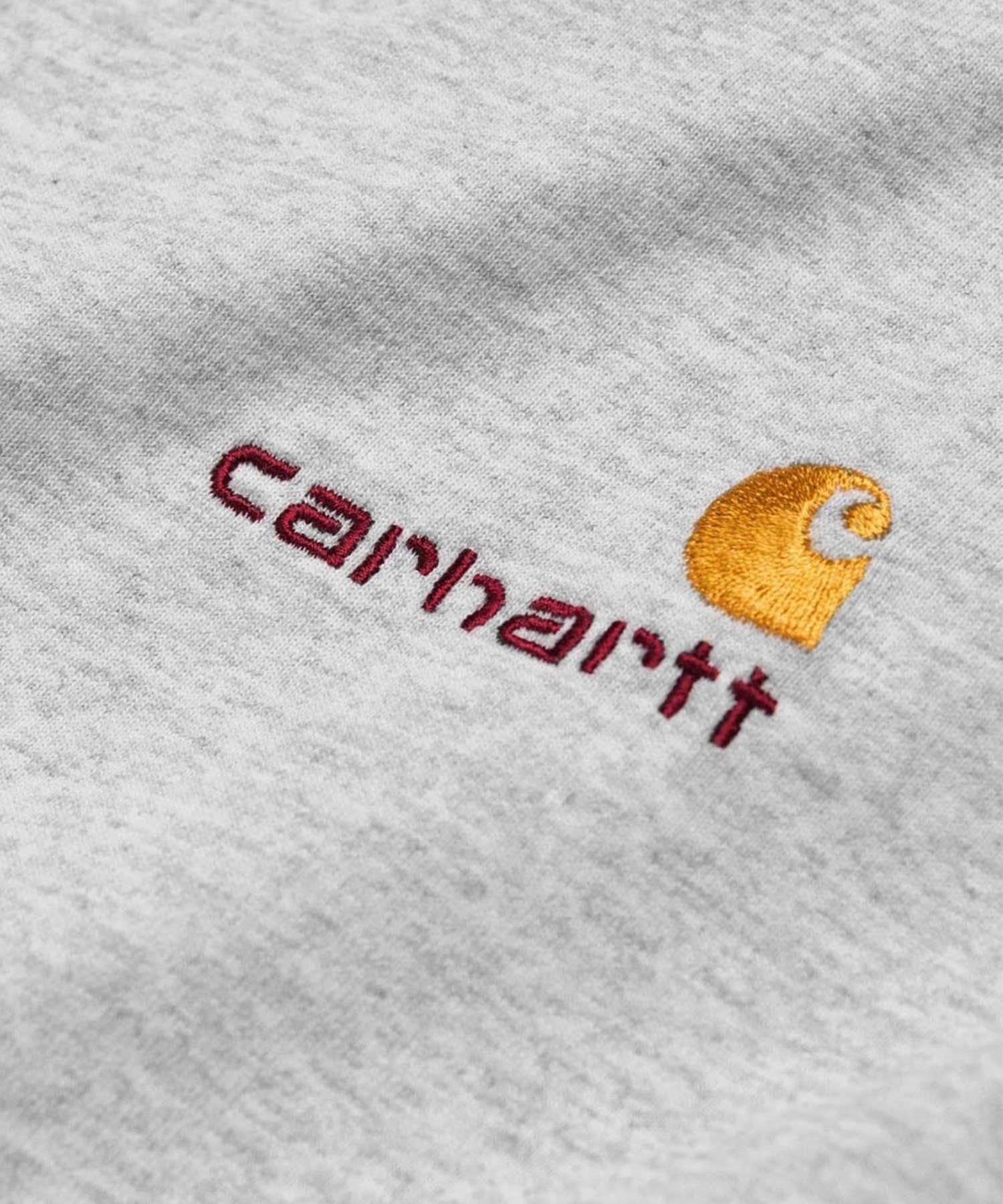 Carhartt WIP/カーハートダブリューアイピー メンズ 長袖 Tシャツ ルーズシルエット ロゴ刺繍 I029955(GREY-S)