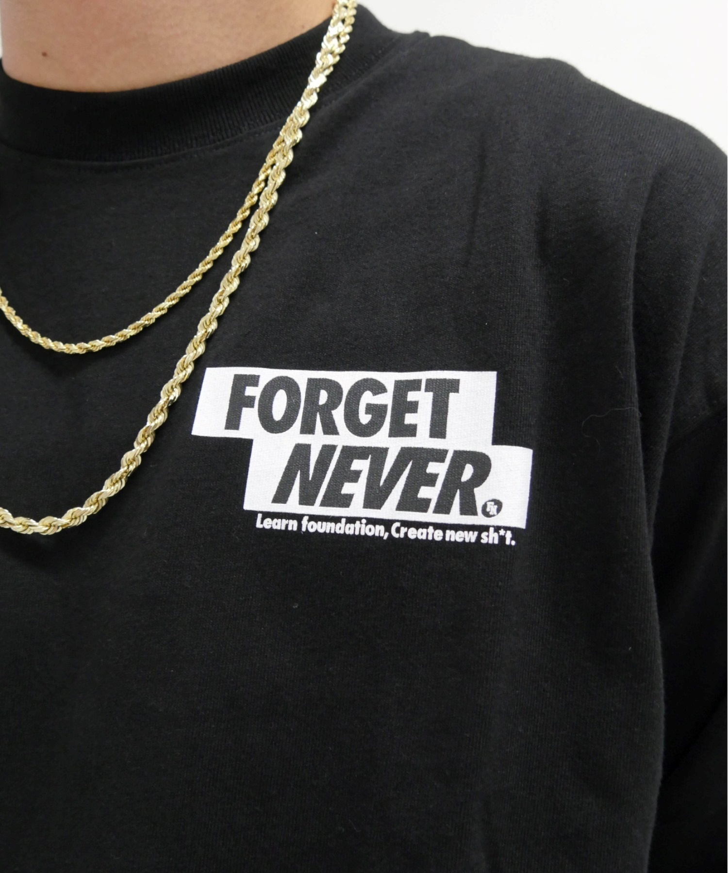 FORGET NEVER/フォーゲットネバー メンズ ロゴロンT バックロゴ