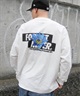 FORGET NEVER/フォーゲットネバー メンズ ロゴロンT バックロゴ クルーネック長袖Tee 234OO1LT117FN ムラサキスポーツ別注(BLK-M)