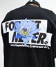 FORGET NEVER/フォーゲットネバー メンズ ロゴロンT バックロゴ クルーネック長袖Tee 234OO1LT117FN ムラサキスポーツ別注(BLK-M)