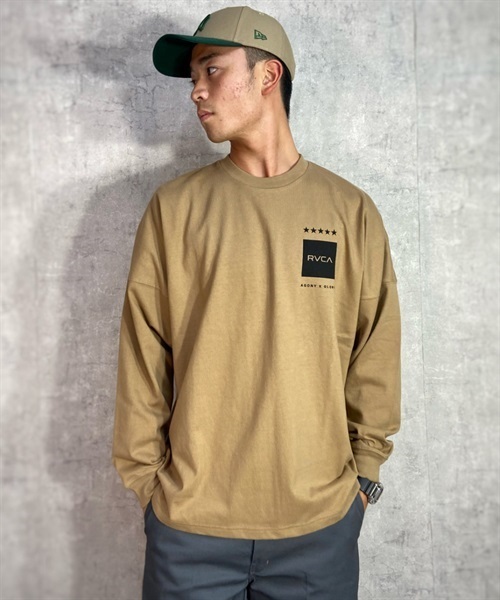 RVCA ルーカ BD041-057 メンズ 長袖 Tシャツ ムラサキスポーツ限定 KK1 L24(SND-M)