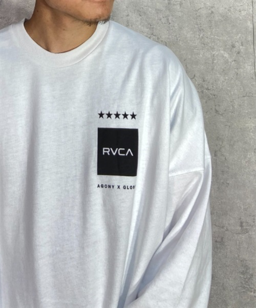 【クーポン対象】RVCA ルーカ BD041-057 メンズ 長袖 Tシャツ ムラサキスポーツ限定 KK1 L24(WHT-M)