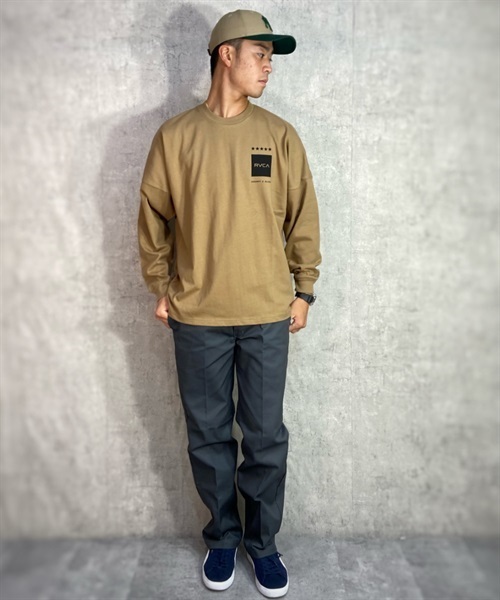 RVCA ルーカ BD041-057 メンズ 長袖 Tシャツ ムラサキスポーツ限定 KK1 L24(SND-M)