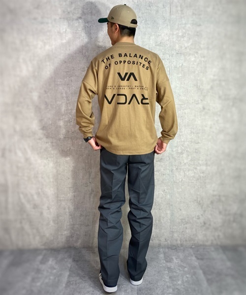 【クーポン対象】RVCA ルーカ BD041-057 メンズ 長袖 Tシャツ ムラサキスポーツ限定 KK1 L24(WHT-M)