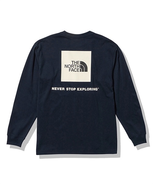 THE NORTH FACE ザ・ノース・フェイス L/S Back Square Logo Tee ロングスリーブバックスクエアロゴティー NT32343 メンズ 長袖 Tシャツ(UN-M)