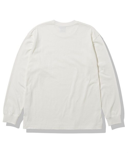 THE NORTH FACE ザ・ノース・フェイス L/S Nuptse Cotton Tee ロング スリーブ ヌプシ NT32345 メンズ 長袖 Tシャツ UVカット(GW-M)