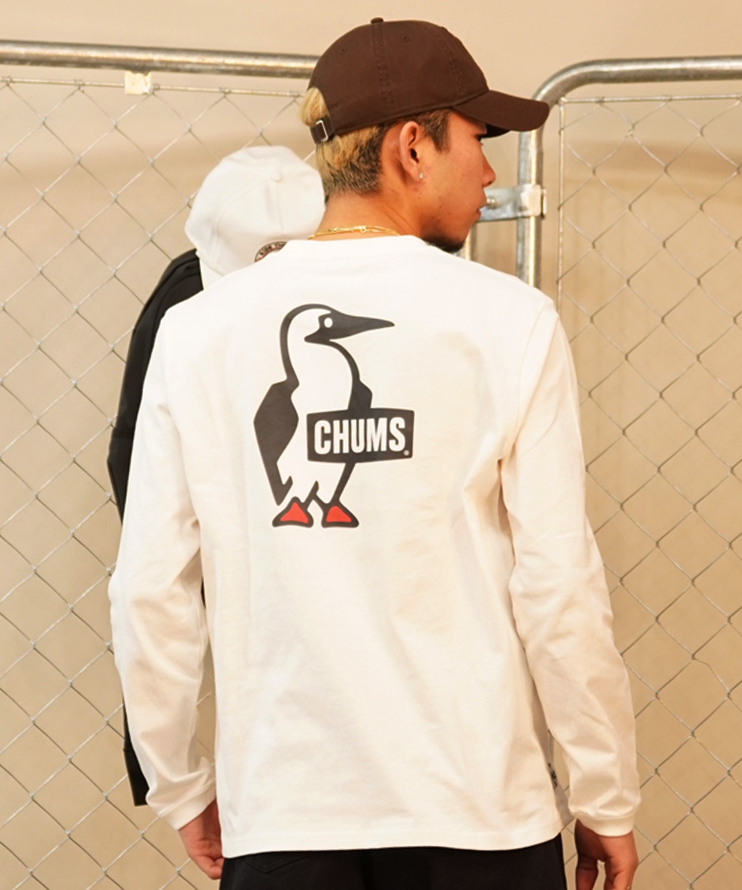 CHUMS チャムス メンズ Tシャツ 長袖 ロンT バックプリント ブービーロゴ CH01-2275 5
