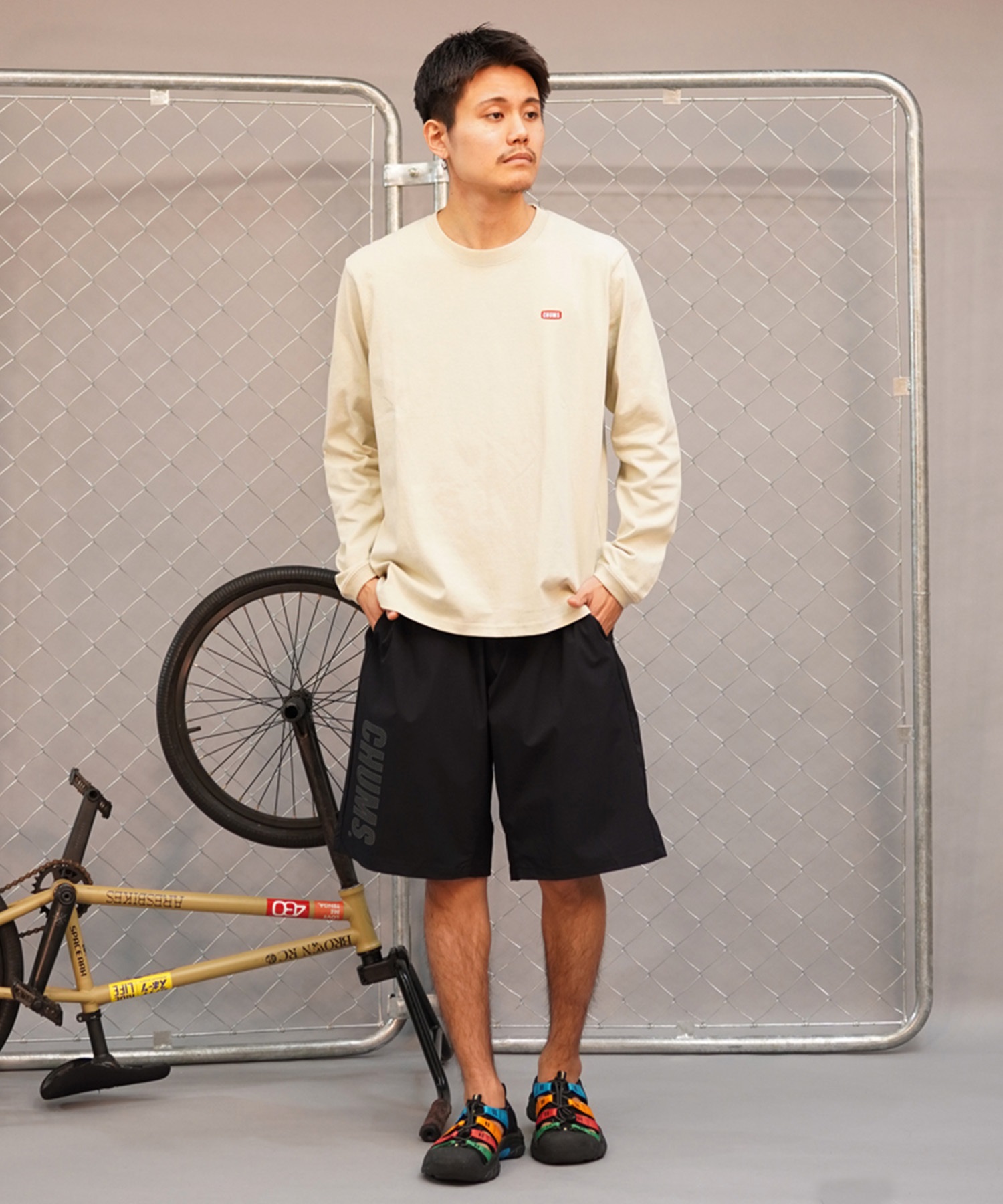 CHUMS チャムス メンズ Tシャツ 長袖 ロンT バックプリント ブービーロゴ CH01-2275 20
