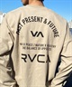 RVCA ルーカ メンズ 長袖 Tシャツ ロンT バックプリント スリーブロゴ ヘビーウェイト ワイドフィット BE041-056(KHA-S)