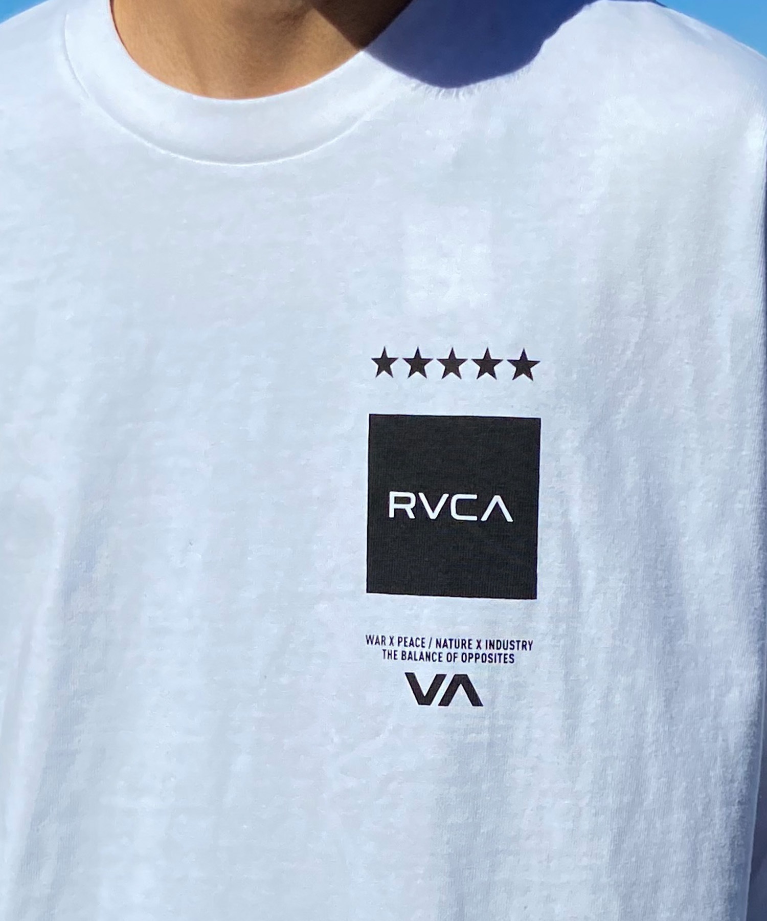 【マトメガイ対象】RVCA ルーカ メンズ 長袖 Tシャツ ロンT バックプリント スリーブロゴ ヘビーウェイト ワイドフィット BE041-056(KHA-S)