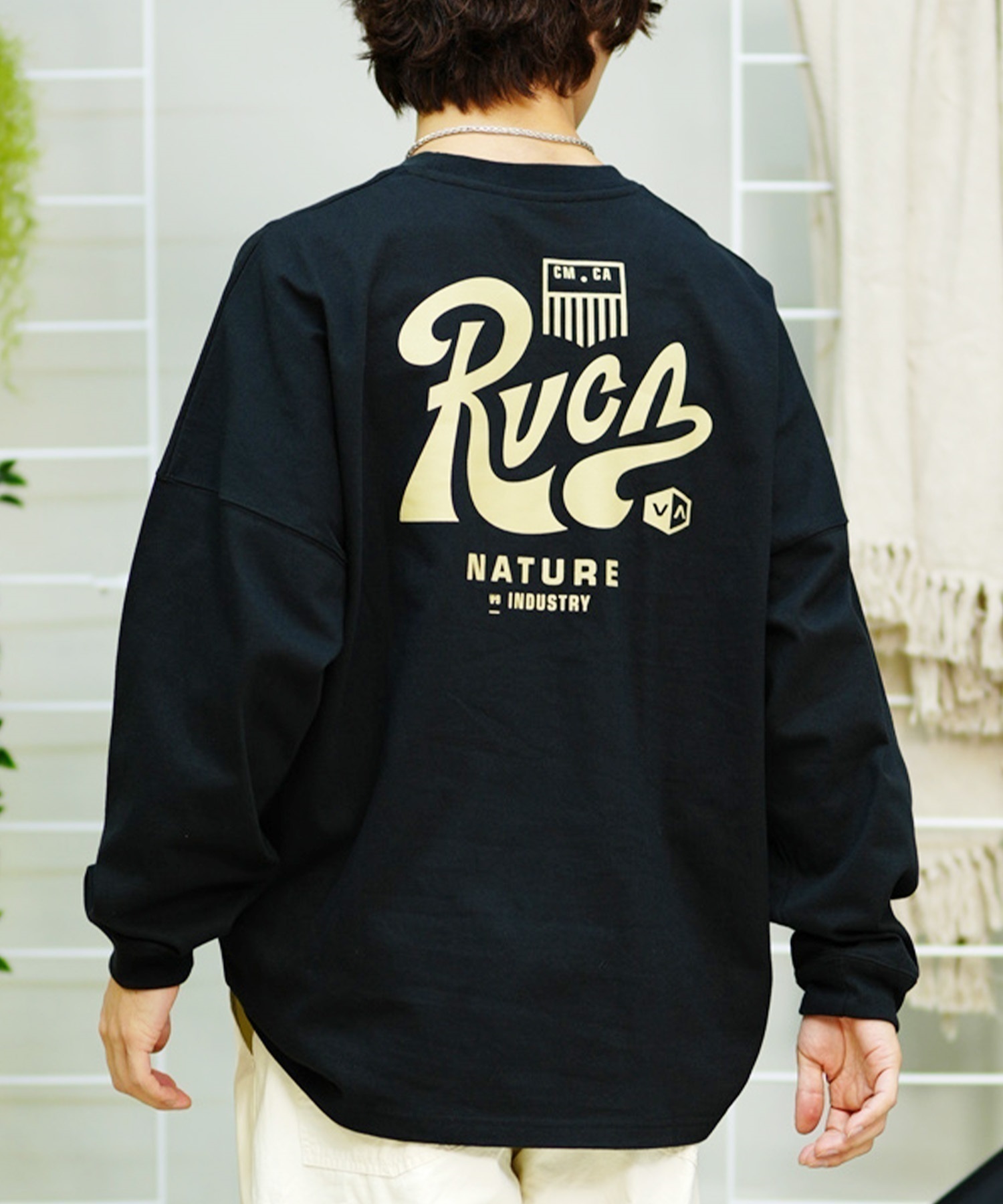 RVCA/ルーカ TACTIX LS TEE ムラサキスポーツ限定 バックプリント BE041-P06(BRK0-S)