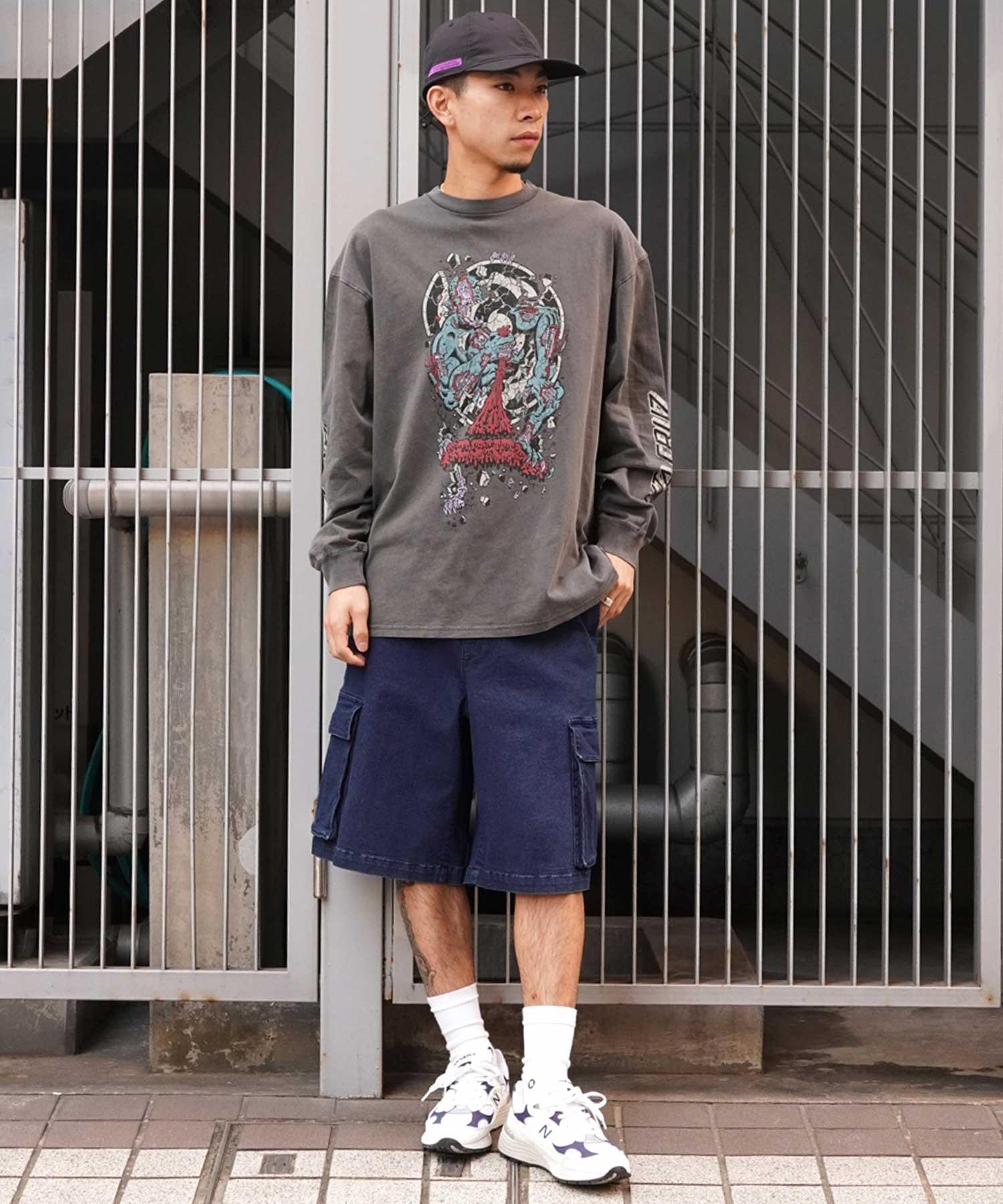 SANTACRUZ サンタクルーズ ロンT フロントプリント ヴィンテージ