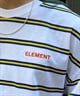 ELEMENT エレメント メンズ 長袖 Tシャツ ロンT ボーダー ルーズシルエット BE021-053(GRN-M)