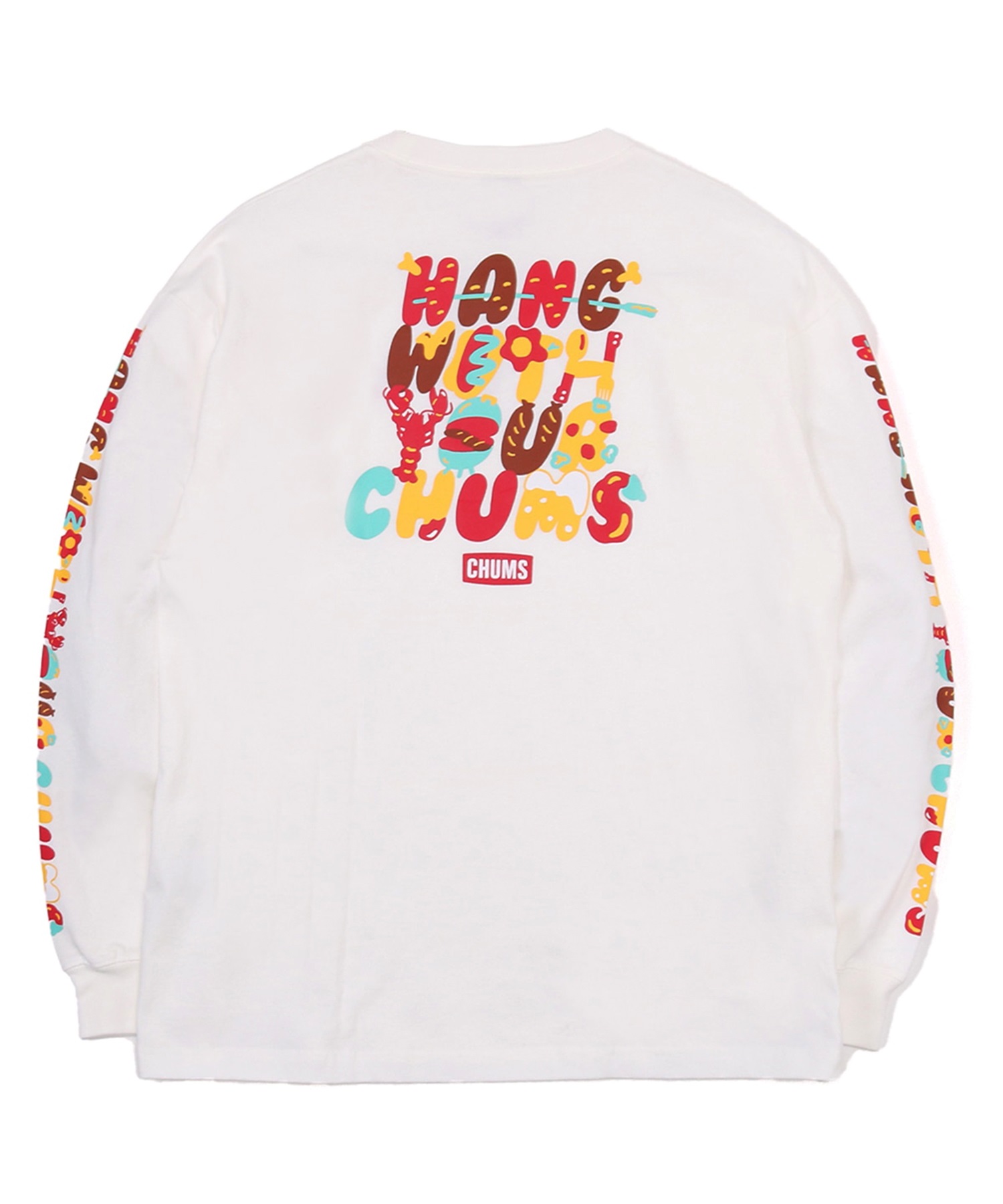 CHUMS チャムス メンズ Tシャツ 長袖 ロンT バックプリント